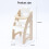 Chaise haute miniature de collection pour-Couleur bois blanc 4