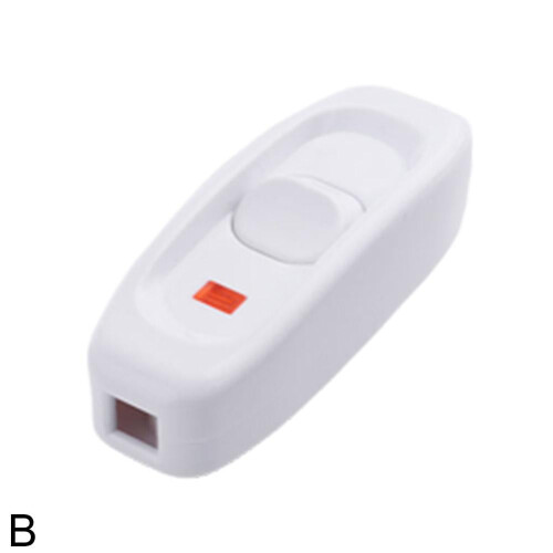 Inline ON/OFF Cord Switch for Table Lamps, 10A, 110–250V