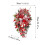 Red and White Candy Cane Wreath 30cm 3