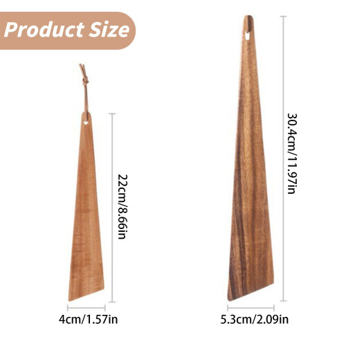 Teak Spatula with Hanging Rope 1 Piece 2