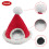 Nid de hamster de Noël en velours rouge, 140 mm 4