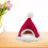 Nid de hamster de Noël en velours rouge, 140 mm 6