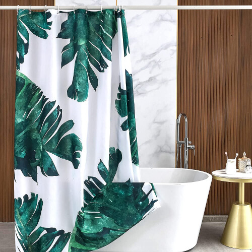 Banana Leaf Shower Curtain 100% Polyester 72x72 in 1