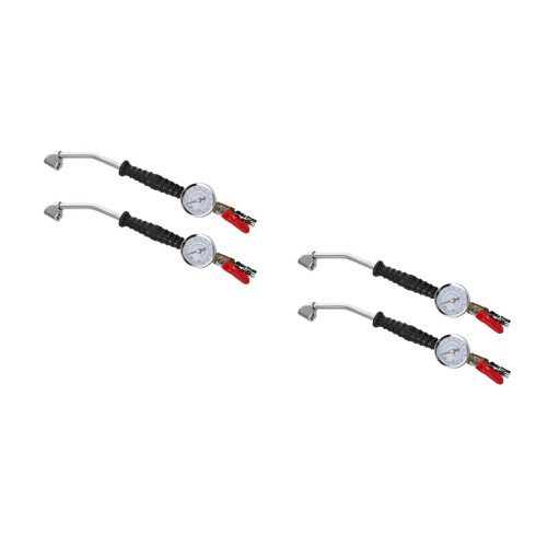 4Pièces Adaptateur Gonflage Auto Multi Couleur, Manomètre Rapide 1