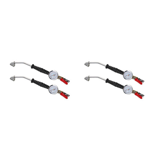 4Pièces Adaptateur Gonflage Auto Multi Couleur, Manomètre Rapide 2