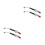 4Pièces Adaptateur Gonflage Auto Multi Couleur, Manomètre Rapide 4