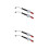 4Pièces Adaptateur Gonflage Auto Multi Couleur, Manomètre Rapide 5