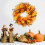 Harvest Wreath45cm Multicolor Cloth Foam Rattan 3