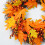Harvest Wreath45cm Multicolor Cloth Foam Rattan 6