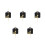 5Sets Wall Clock Repair Kit Plastic Clock Motor Battery Operated Gold 4