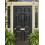 Halloween Wreath30cm Black Plastic with Snake Design 6