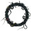 Halloween Wreath30cm Black Plastic with Snake Design 7