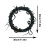 Halloween Wreath30cm Black Plastic with Snake Design 8