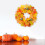 Harvest Wreath45cm Multicolor Cloth Foam Rattan 3