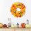 Harvest Wreath45cm Multicolor Cloth Foam Rattan 4
