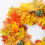 Harvest Wreath45cm Multicolor Cloth Foam Rattan 7