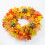 Harvest Wreath45cm Multicolor Cloth Foam Rattan 8
