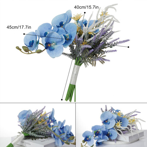 Artificial Lavender and Orchid Wedding Bouquet40x45cm 1