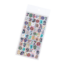 Scrapbooking Decorative Sticker Retro Letter and Number Paper