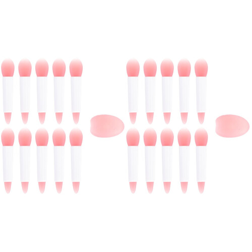 2Sets Soft Silicone Lipstick and Lip Mask Brushes for Makeup Use
