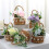 Hand-Woven Willow Basket with Plastic Liner13x13x23cm 2