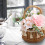 Hand-Woven Willow Basket with Plastic Liner13x13x23cm 3