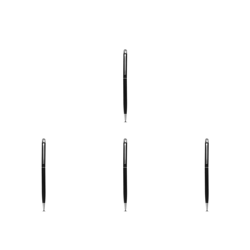 4Pcs Metal Stylus Pen For Touchscreen Tablets Phone Fabric Tip Black 3754058577034