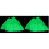 2Pcs Small Light Green Aquarium Decor Plastic Rockery with Night Glow 1