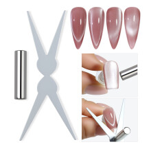 Pack of 2 Nail Magnets Double Head Scissor shape French Tip Nail