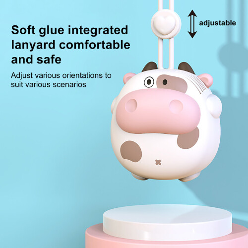 USB Rechargeable Neck Fan – 3-Speed, Quiet, Portable 1