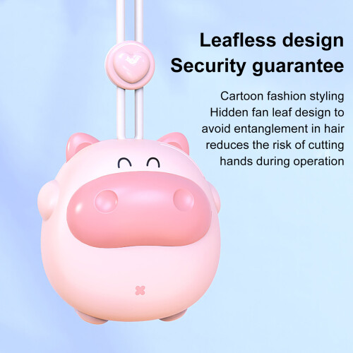 USB Rechargeable Neck Fan – 3-Speed, Quiet, Portable 2