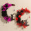 Halloween Moon Cat Wreath33x28cm Plastic 5