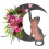 Halloween Moon Cat Wreath33x28cm Plastic 7