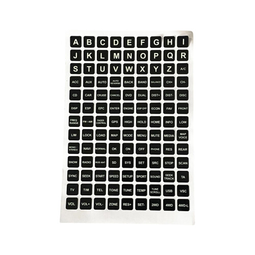 Absorb Light Glowing Stickers Decals for Backlit-type J