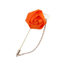 Artificial Silk Flower Corsage for Wedding Ceremony-Orange