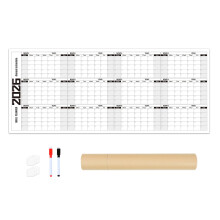 2026 Wall Calendar Erasable Wall Mounted Yearly Planner-Black