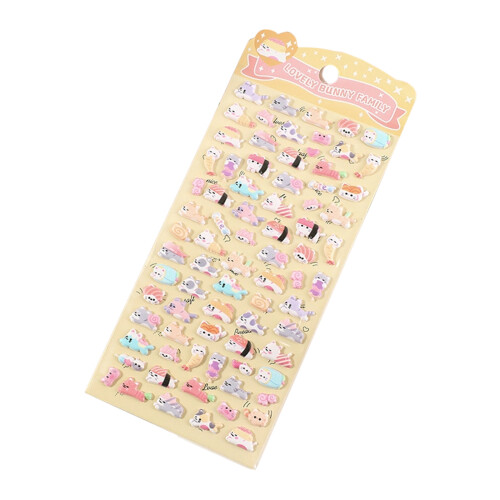 3D foamstickers, fruit, dier, brood, dagboek,-3
