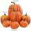 7-Piece Foam Pumpkin Decor Set Orange and White 1