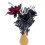Black Halloween Rose with Skull Hand43cm 3