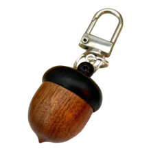 Porte-clés ouvert torsadé en forme de gland, Portable et Unique,