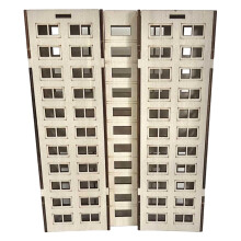 Houten appartement Outland Model Modern huis Zandtafel Scène-10