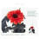 Black Halloween Rose with Skull Hand43cm 7