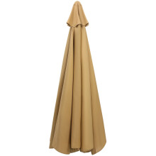 Khaki Polyester Patio Umbrella Replacement Canopy 270 cm