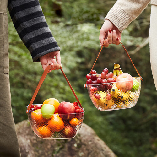 Coș de fructe din plastic alimentar 22x21x11cm 2