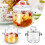 Glass Saucepan High Borosilicate 700ml with Lid 1