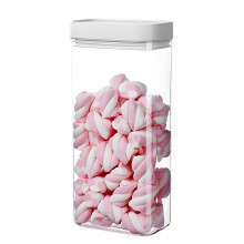 1200ml Clear Plastic Food Storage Jar with Airtight Lid