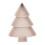 Christmas Tree Fruit Plate Light Pink 3-Compartment Plastic 1