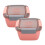 Salad Container with Dividers, 2-Layer Lunch Box 1