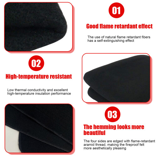 Multipurpose Heat Resistant Welding Blanket Mat 100cmx100cm-8mm 2