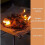 22 Inch Portable Fire Pit with Foldable 304 Stainless Steel 3